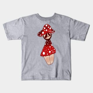 Little Mushroom whoman Kids T-Shirt